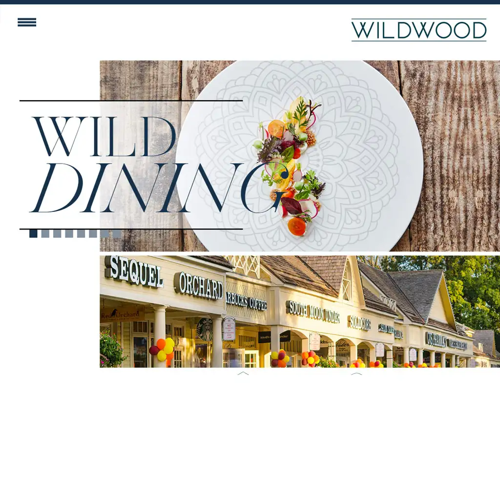 Shops at Wildwood website screenshot