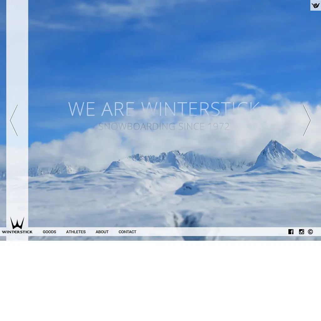 Winterstick Snowboards website screenshot