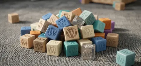 A performance comparison chart between custom WordPress blocks and popular page builders.